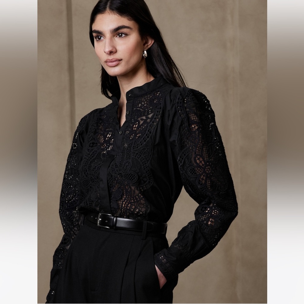 Banana Republic Marianna Lace Blouse - Picture 2 of 14